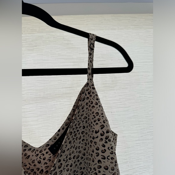 Sanctuary Wrap It Up Spaghetti Strap Cheetah Dress Small - Picture 8 of 9